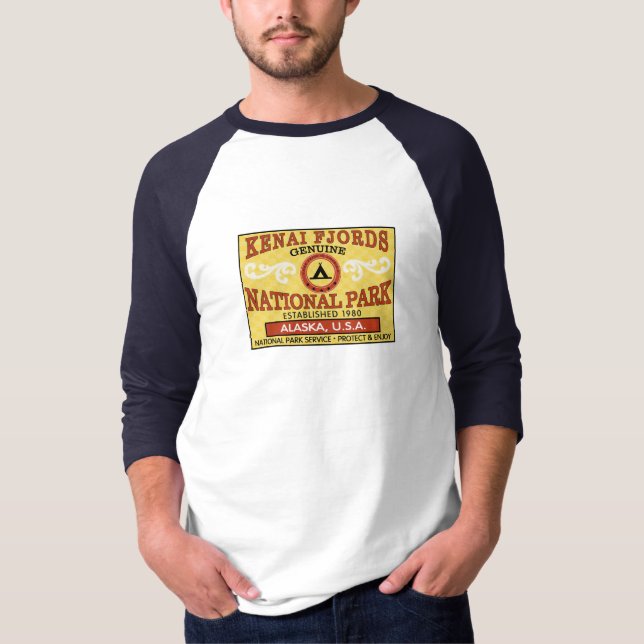 Camiseta Parque nacional dos fiordes de Kenai (Frente)