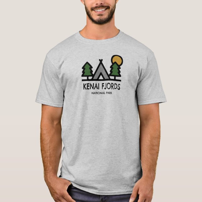 Camiseta Parque Nacional dos Fiordes de Kenai (Frente)