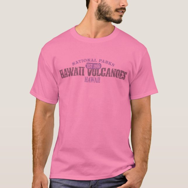 Camiseta Parque nacional dos vulcões de Havaí (Frente)