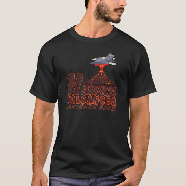 Camiseta Parque Nacional dos Vulcões do Havaí Kilauea Mauna (Frente)