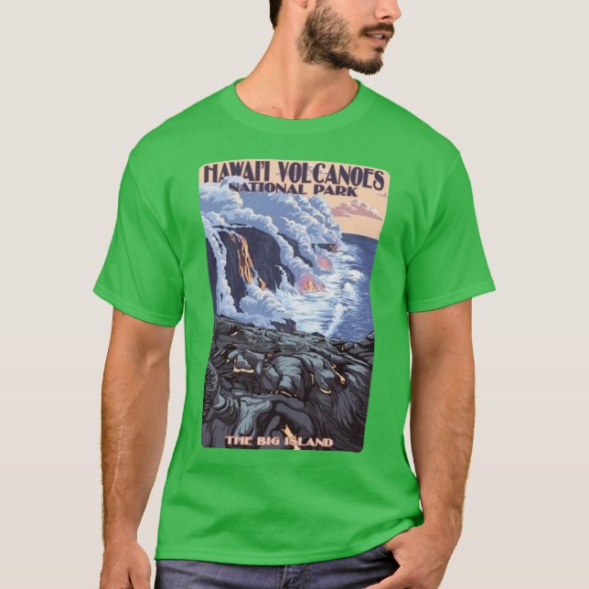 Camiseta Parque Nacional dos Vulcões Hawaii O Trav Da Grand (Frente)