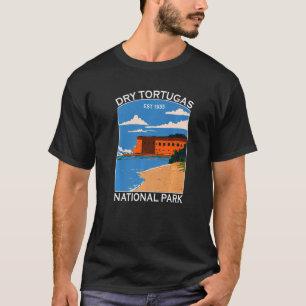 Camiseta Parque Nacional Dry Tortugas Flórida Retro Turísti