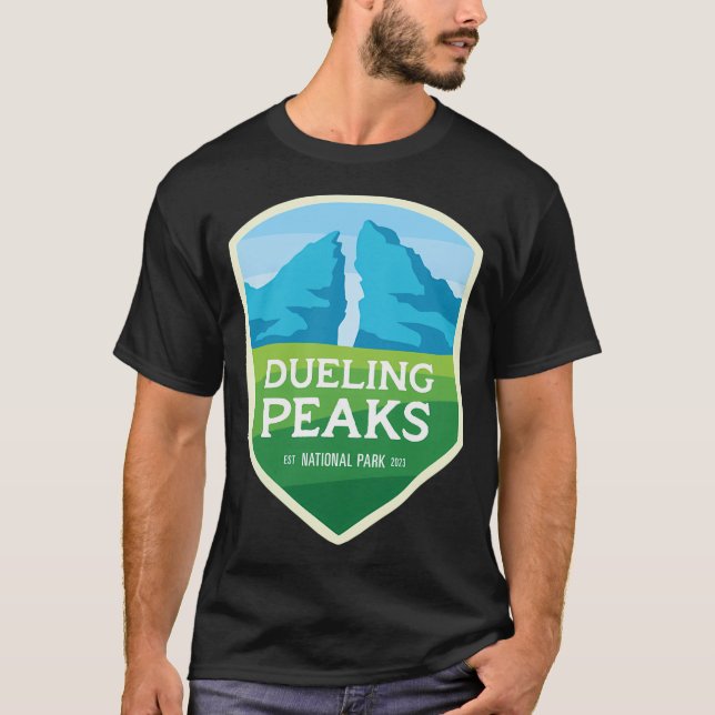 Camiseta Parque Nacional Dueling Peaks (Frente)