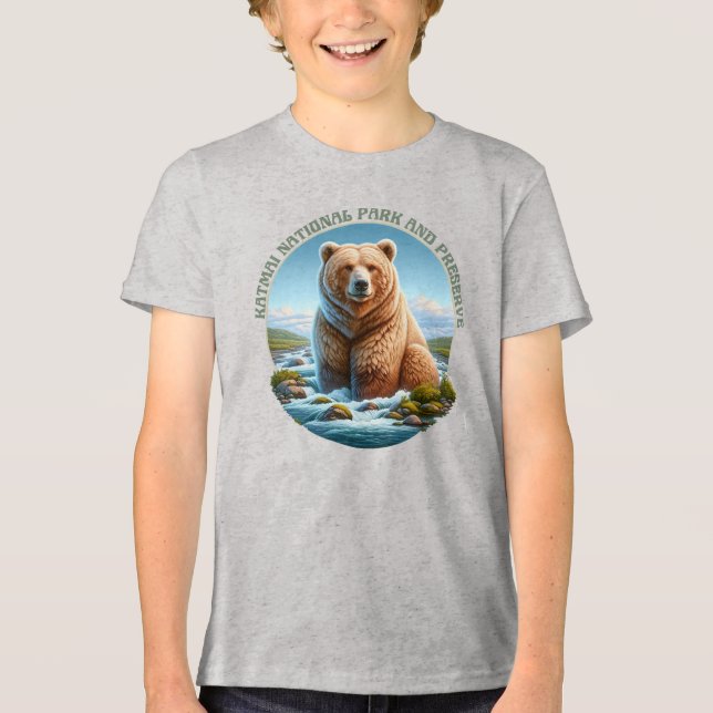 Camiseta Parque Nacional e Reserva de Katmai (Frente)