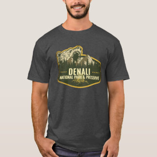 Camiseta Parque Nacional e Reserva Denali Alasca Retro Ruim