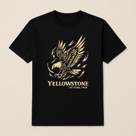 Camiseta Parque Nacional Eagle Vintage, Yellowstone