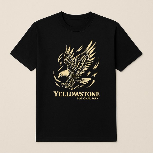 Camiseta Parque Nacional Eagle Vintage, Yellowstone (Criador carregado)