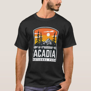 Camiseta Parque Nacional Estadual Acadia Caminhando Maine F