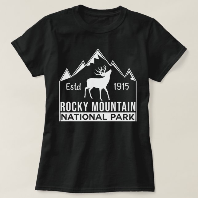 Camiseta Parque Nacional Estes Park Colorado Rocky Mountain (Frente do Design)