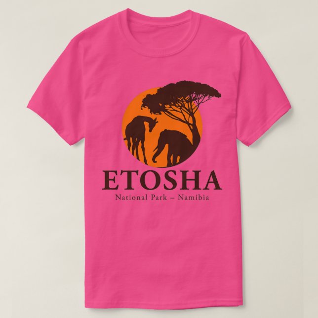 Camiseta Parque Nacional Etosha Namíbia (Frente do Design)