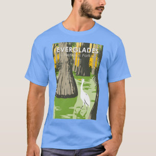 Camiseta Parque Nacional Everglades Florida Egret Vintage T