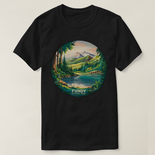 Camiseta Parque Nacional Fundy (Frente do Design)