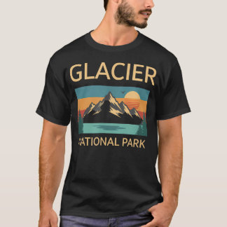 Camiseta Parque Nacional Glaciar Montanha Viagem Natureza