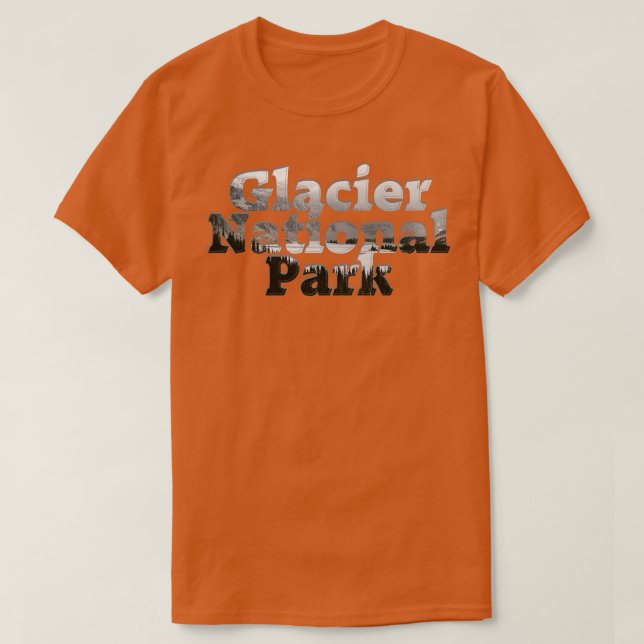 Camiseta Parque Nacional Glacier (Frente do Design)