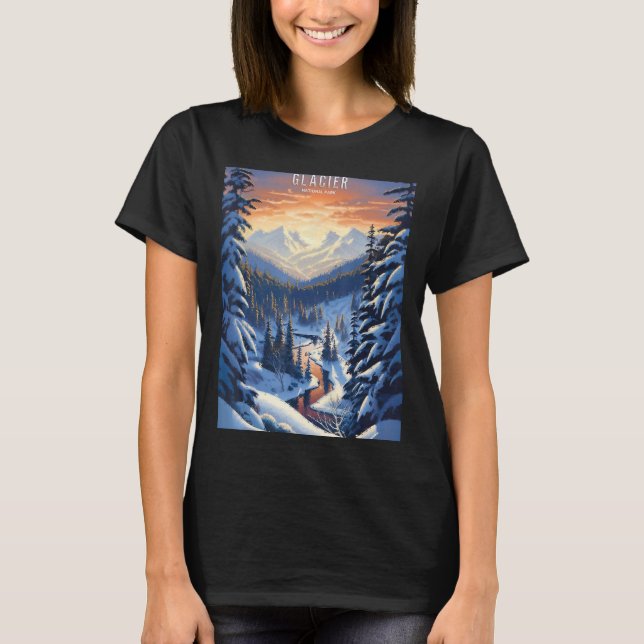 Camiseta Parque Nacional Glacier (Frente)