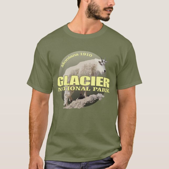 Camiseta Parque Nacional Glacier (Capim-Montanha) WT (Frente)