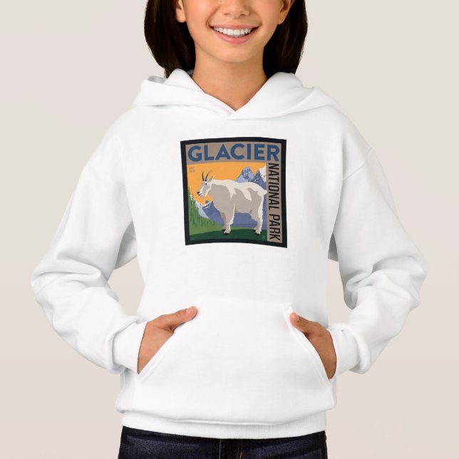 Camiseta Parque Nacional Glacier | Caprinos (Frente)