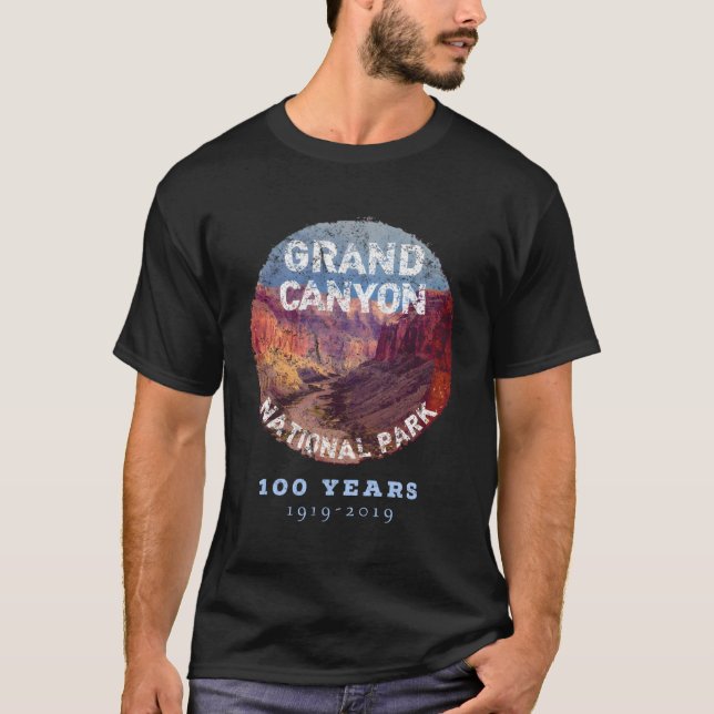 Camiseta Parque Nacional Grand Canyon 100 Anos 19192019 Par (Frente)