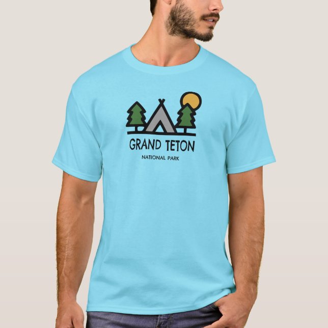Camiseta Parque Nacional Grand Teton (Frente)