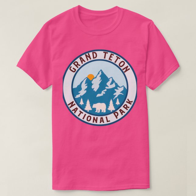 Camiseta parque nacional Grand Teton (Frente do Design)