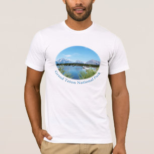 Camiseta Parque Nacional Grand Teton. Imagem paisagística