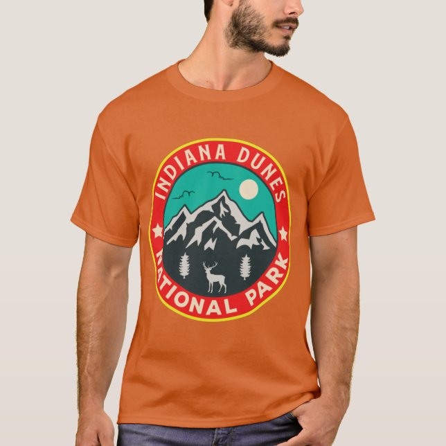 Camiseta Parque Nacional Indiana Dunes Extragrande 3 (Frente)