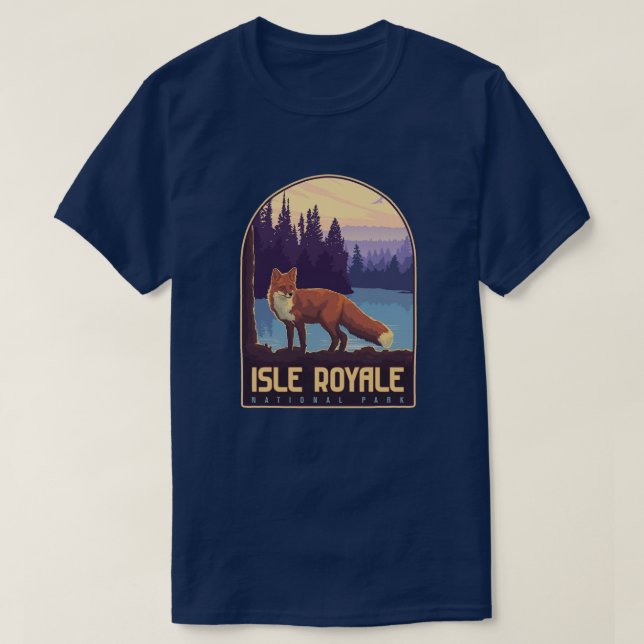 Camiseta Parque Nacional Isle Royale (Frente do Design)