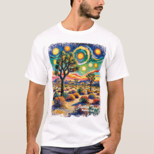 Camiseta Parque Nacional Joshua Tree Van Gogh Deserto Color
