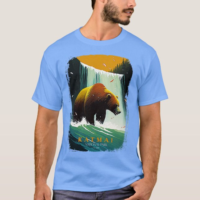 Camiseta Parque Nacional Katmai 2 (Frente)