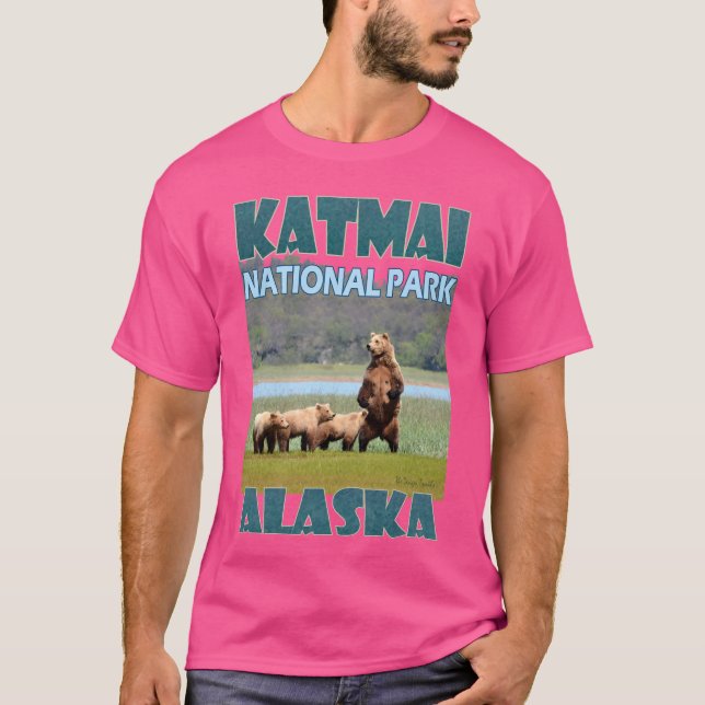 Camiseta Parque Nacional Katmai no Alasca (Frente)