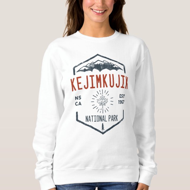 Camiseta Parque Nacional Kejimkujik, Canadá, Vintage, foi d (Frente)
