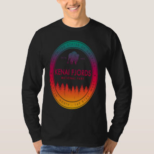 Camiseta Parque Nacional Kenai Fjords Alasca Lembrança AK