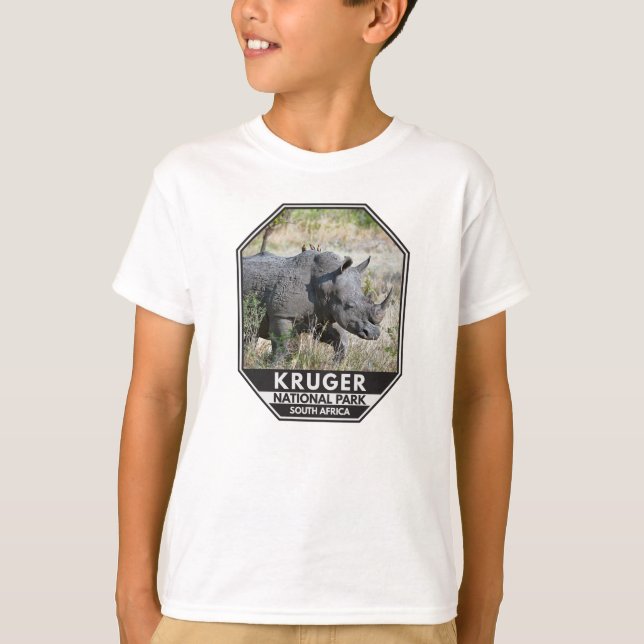 Camiseta Parque Nacional Kruger África do Sul Rhino Waterco (Frente)