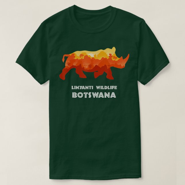 Camiseta Parque Nacional Linyanti Willife Botswana Safari G (Frente do Design)