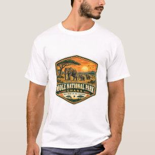 Camiseta Parque Nacional Mole Gana – Safari Africano Vintag