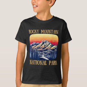 Camiseta parque nacional montanha rochosa colorado natureza