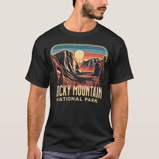 Camiseta Parque Nacional Montanhas Rochosas (Frente)
