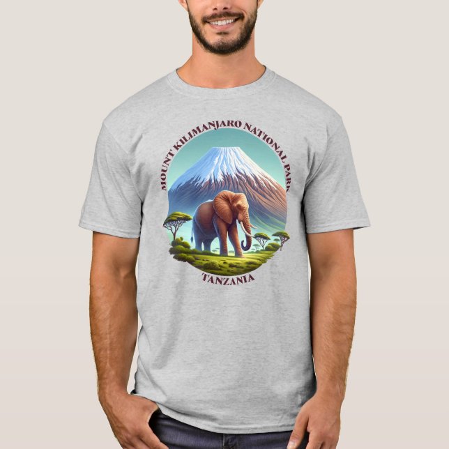 Camiseta Parque Nacional Monte Kilimanjaro Tanzânia (Frente)