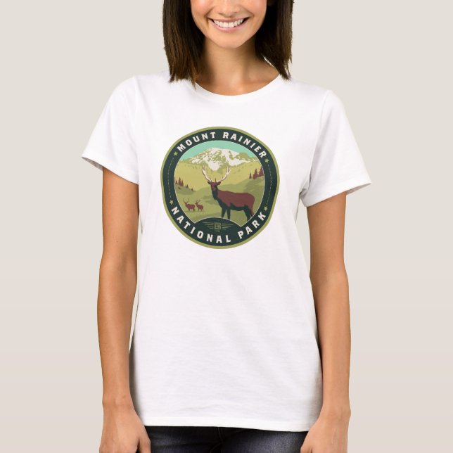 Camiseta Parque Nacional Monte Rainier (Frente)