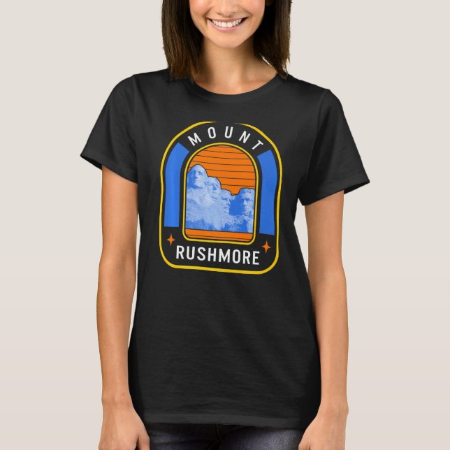 Camiseta Parque Nacional Monte Rushmor, Black South Dokata  (Frente)