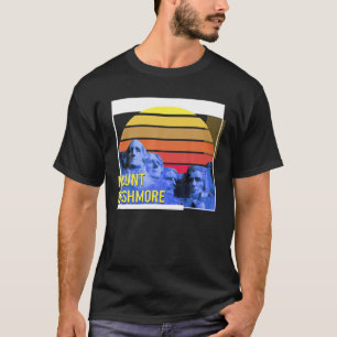 Camiseta Parque Nacional Monte Rushmor, Black South Dokata