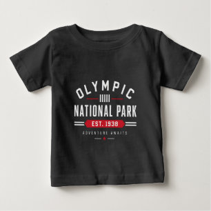 Camiseta Parque Nacional Olímpico Est 1938 Aventura Vintage