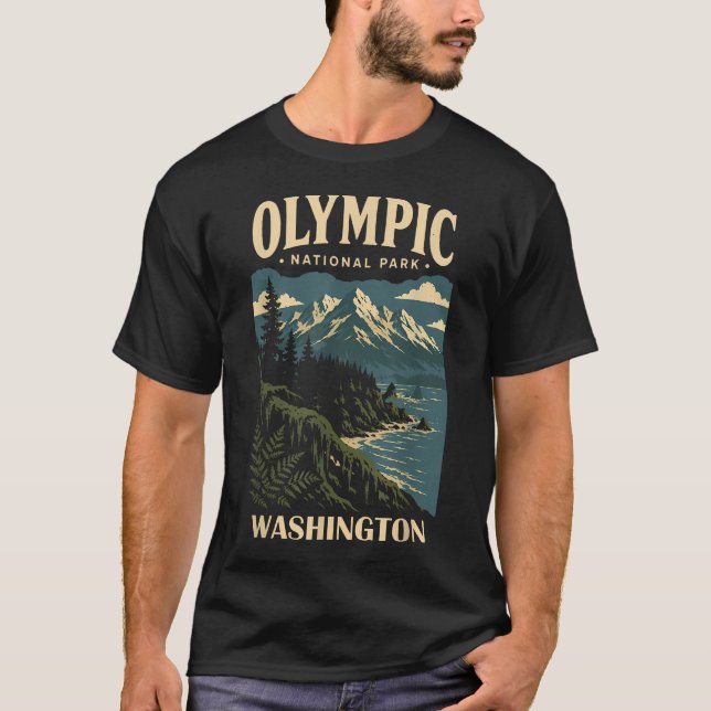 Camiseta Parque Nacional Olímpico Washington (Frente)