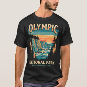Camiseta Parque Nacional Olímpico Washington ao Ar Livre Na