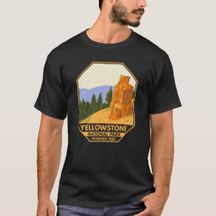 Camiseta Parque Nacional Petrificado de Yellowstone Vintage