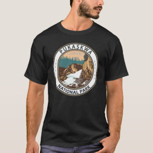 Camiseta Parque Nacional Pukaskwa Viagem Crachá Vintage no