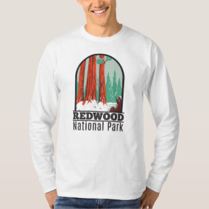 Camiseta Parque Nacional Redwood Na Vintage De Inverno Na C