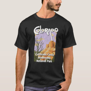 Camiseta Parque Nacional Rocky Mou do Castelo de Cutthroat
