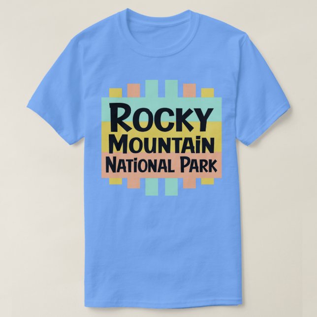 Camiseta Parque Nacional Rocky Mountain (Frente do Design)