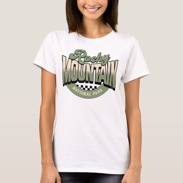Camiseta Parque Nacional Rocky Mountain (Frente)